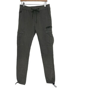 Kuwallatee M 34x32 mens‎ army green cargo utility pull on minimalist pants